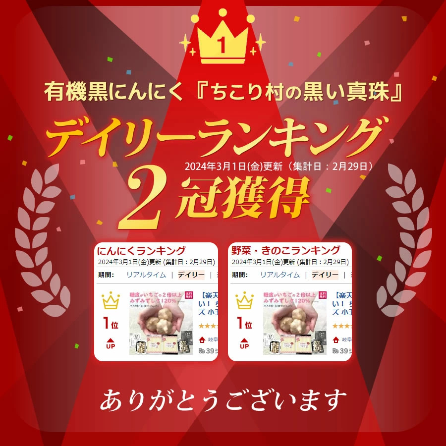 デイリーランキング２冠