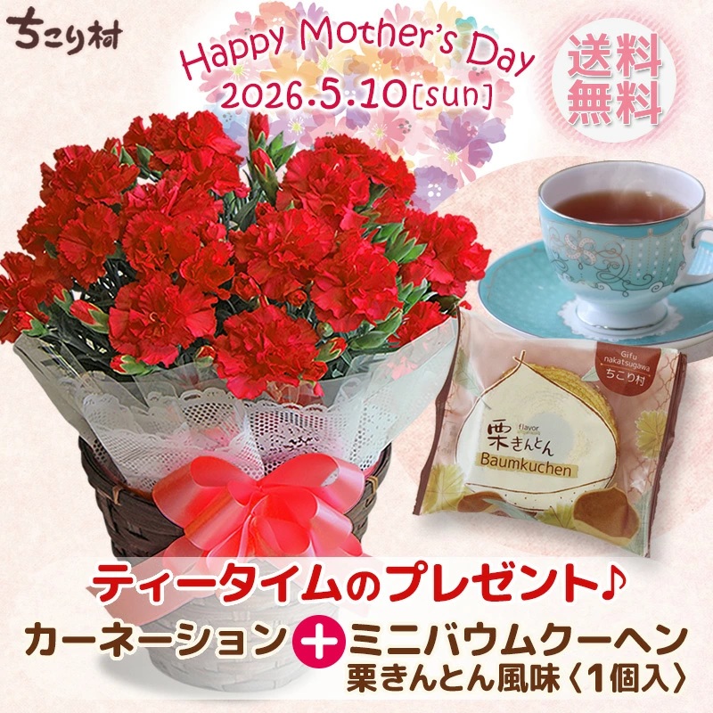 カーネーションミニバウムクーヘン