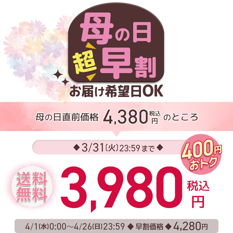 超早割3,980円