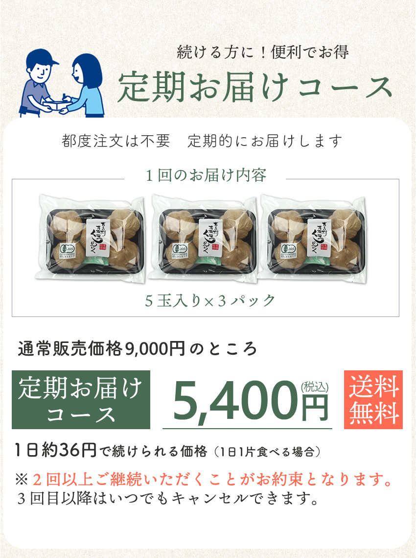 ちこり村有機黒にんにくおトクな定期コース