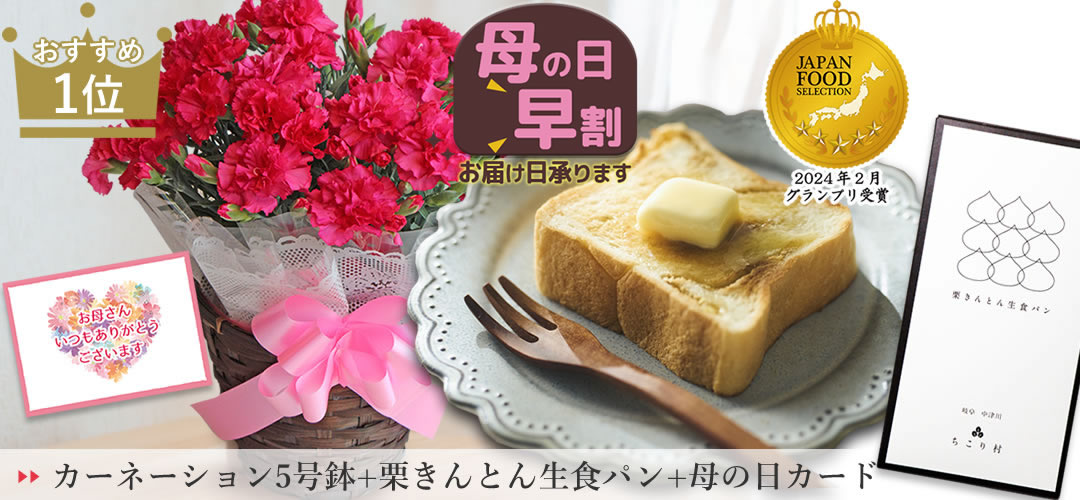 おすすめ１位：栗きんとん生食パンとカーネーション