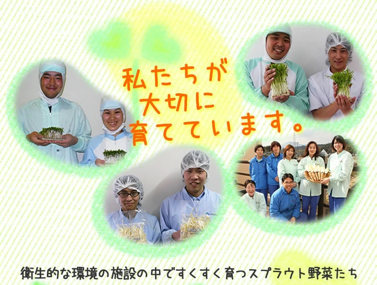 私たちが大切に育てています。