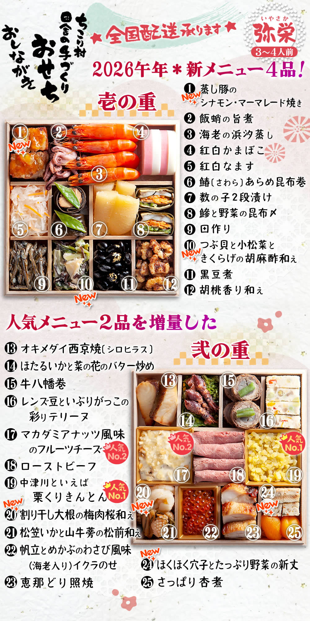 冷凍おせち壱の重