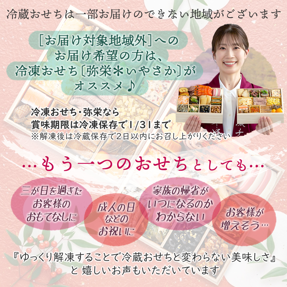冷凍おせちポイント