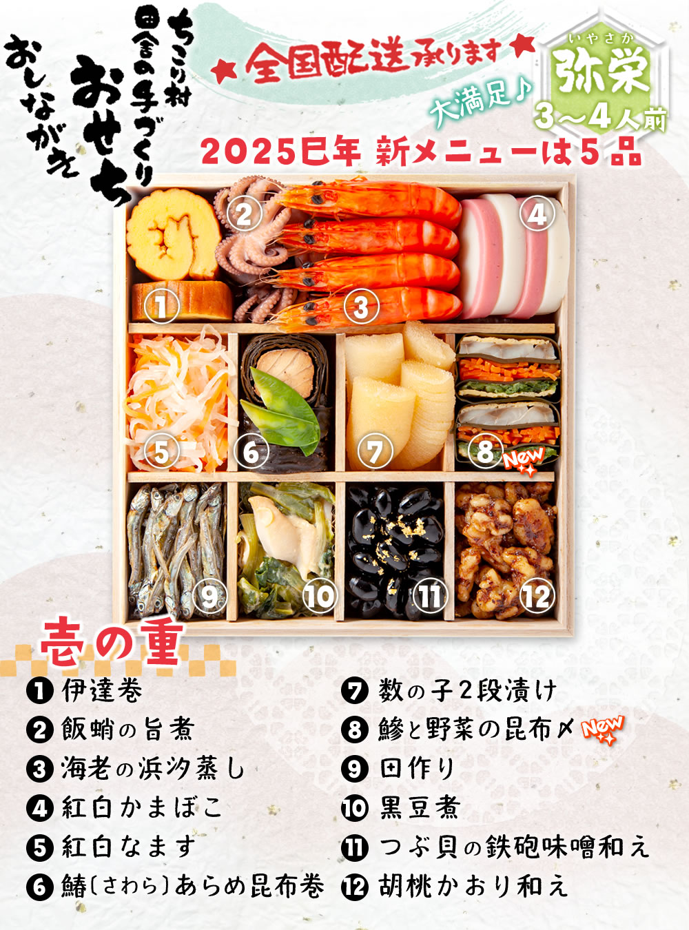 冷凍おせち壱の重