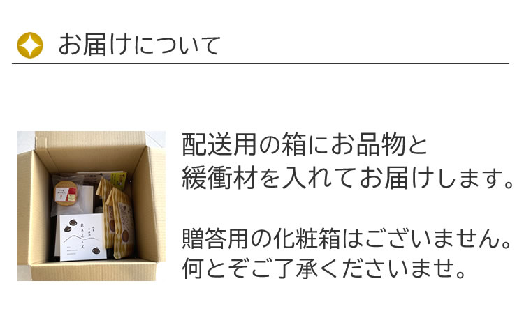 荷姿・贈答用の箱なし